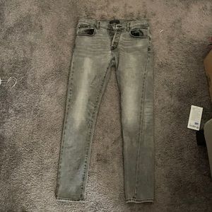 Banana Republic skinny gray jeans